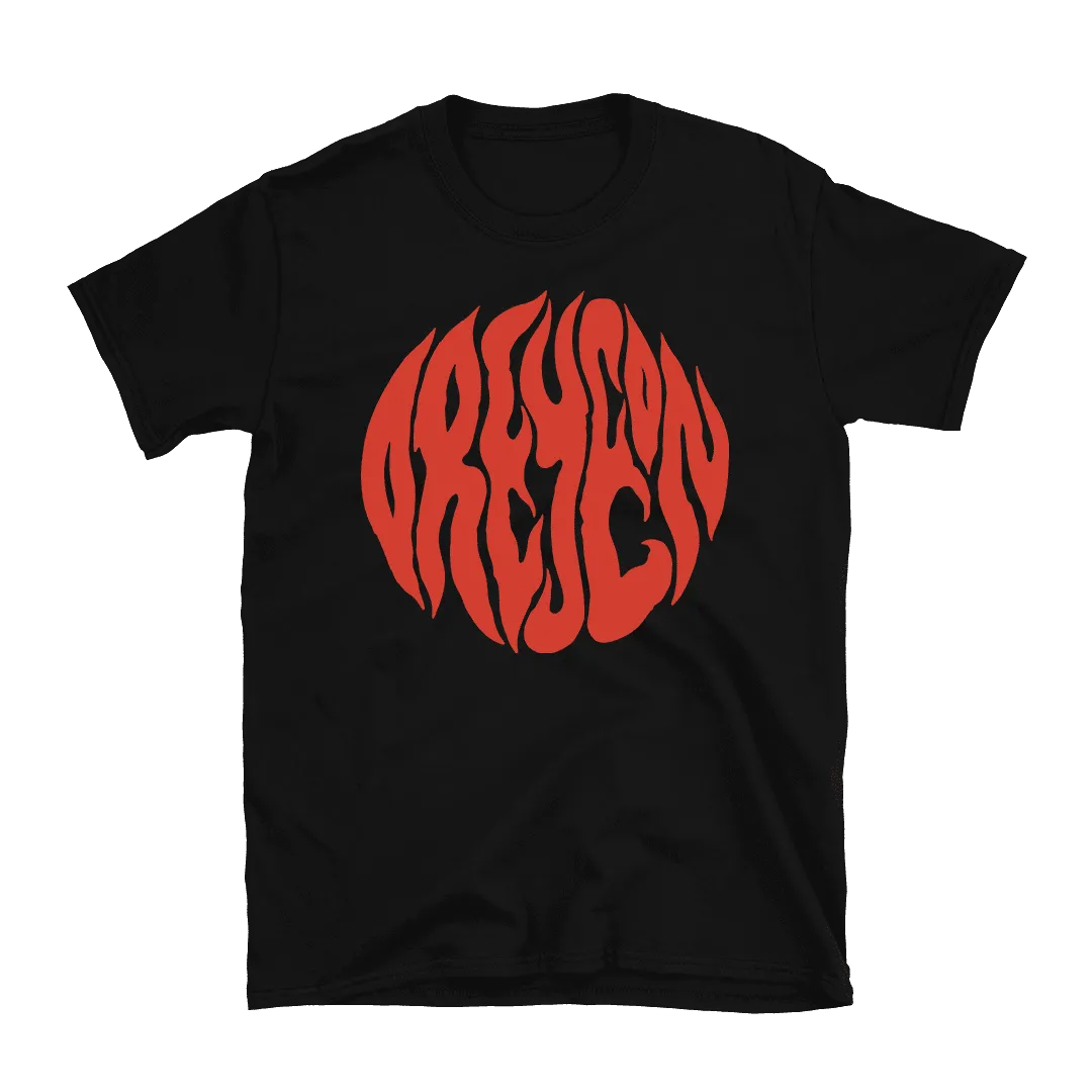 Oreyeon - Red Logo T-Shirt - Black