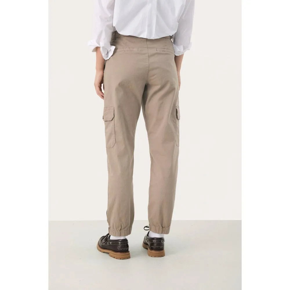 Part Two SevensPW Cargo trousers In Desert Taupe