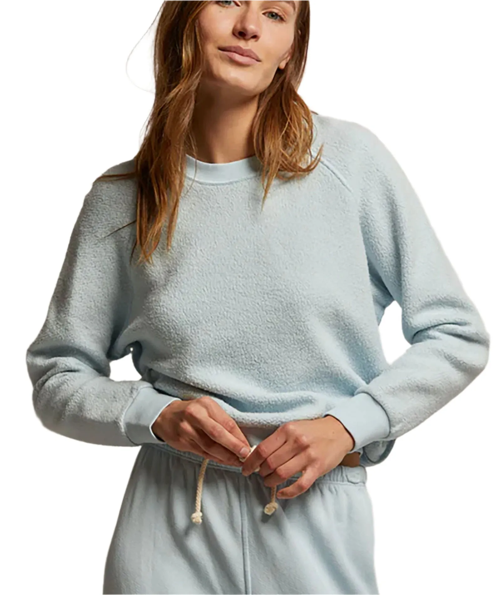 Perfect White Tee Women Ziggy Inside Out Fleece Sweatshirt