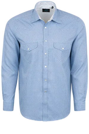 Pinto Ranch YY Collection Foulard Snap Front Shirt - Blue
