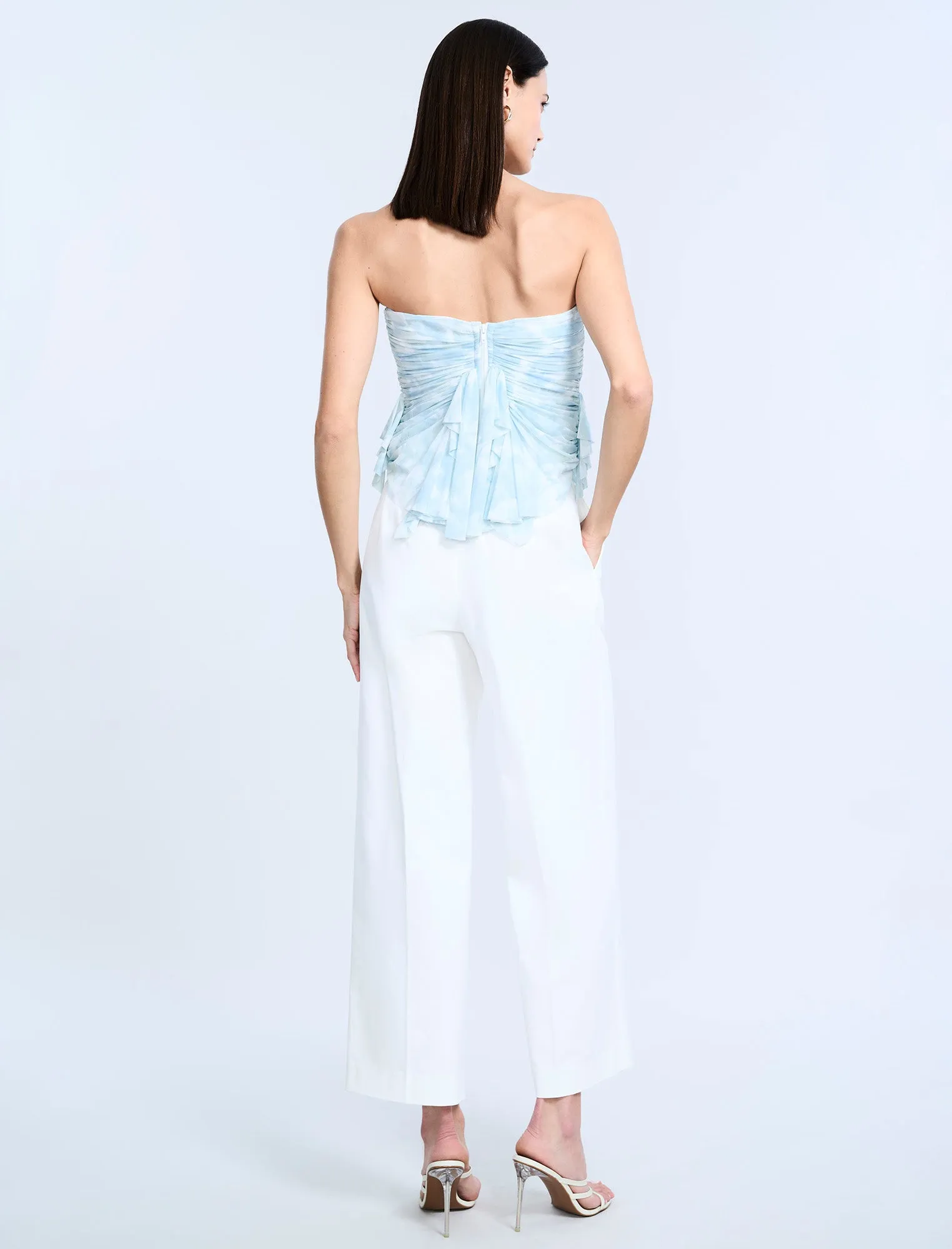 Printed Mesh Corset