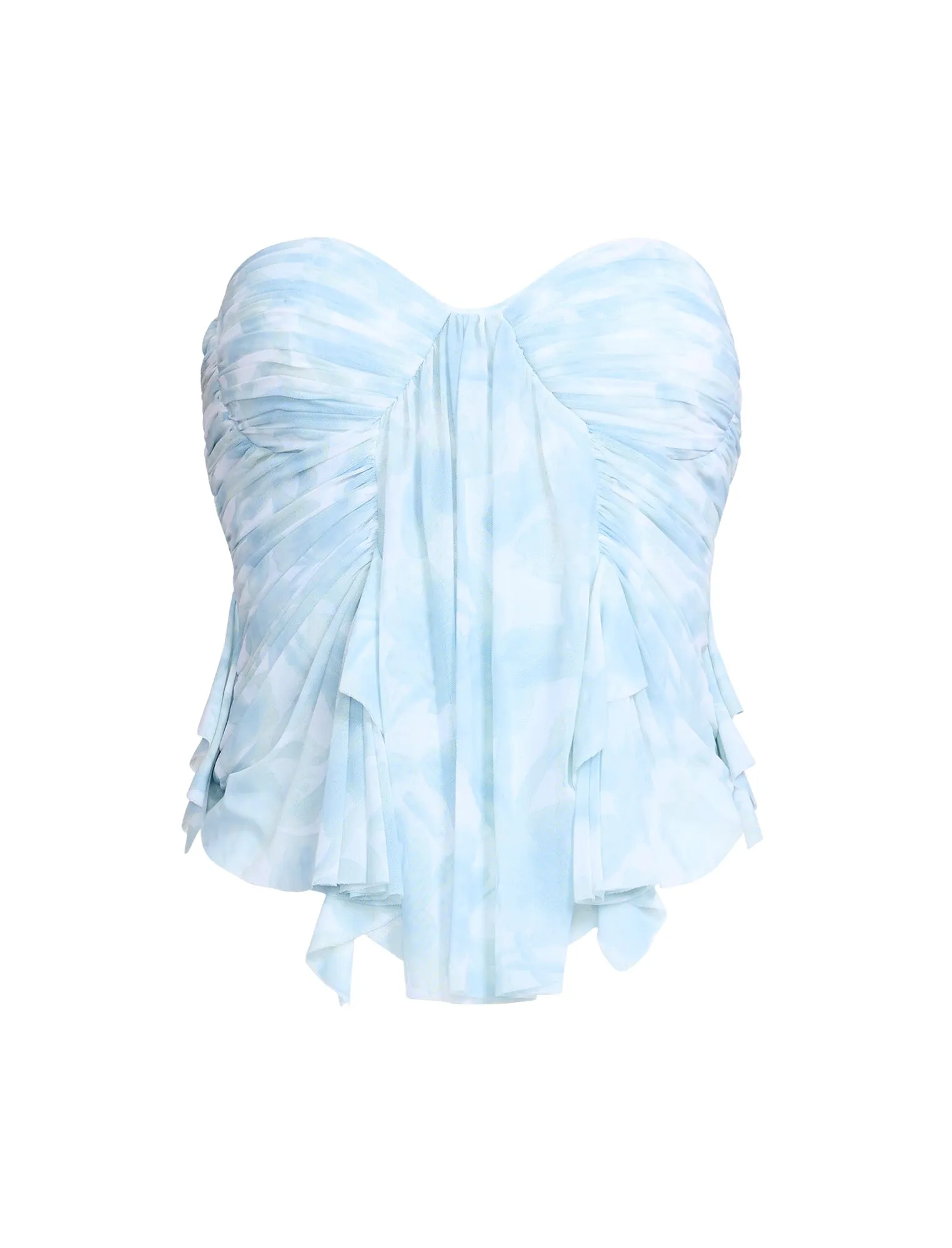 Printed Mesh Corset