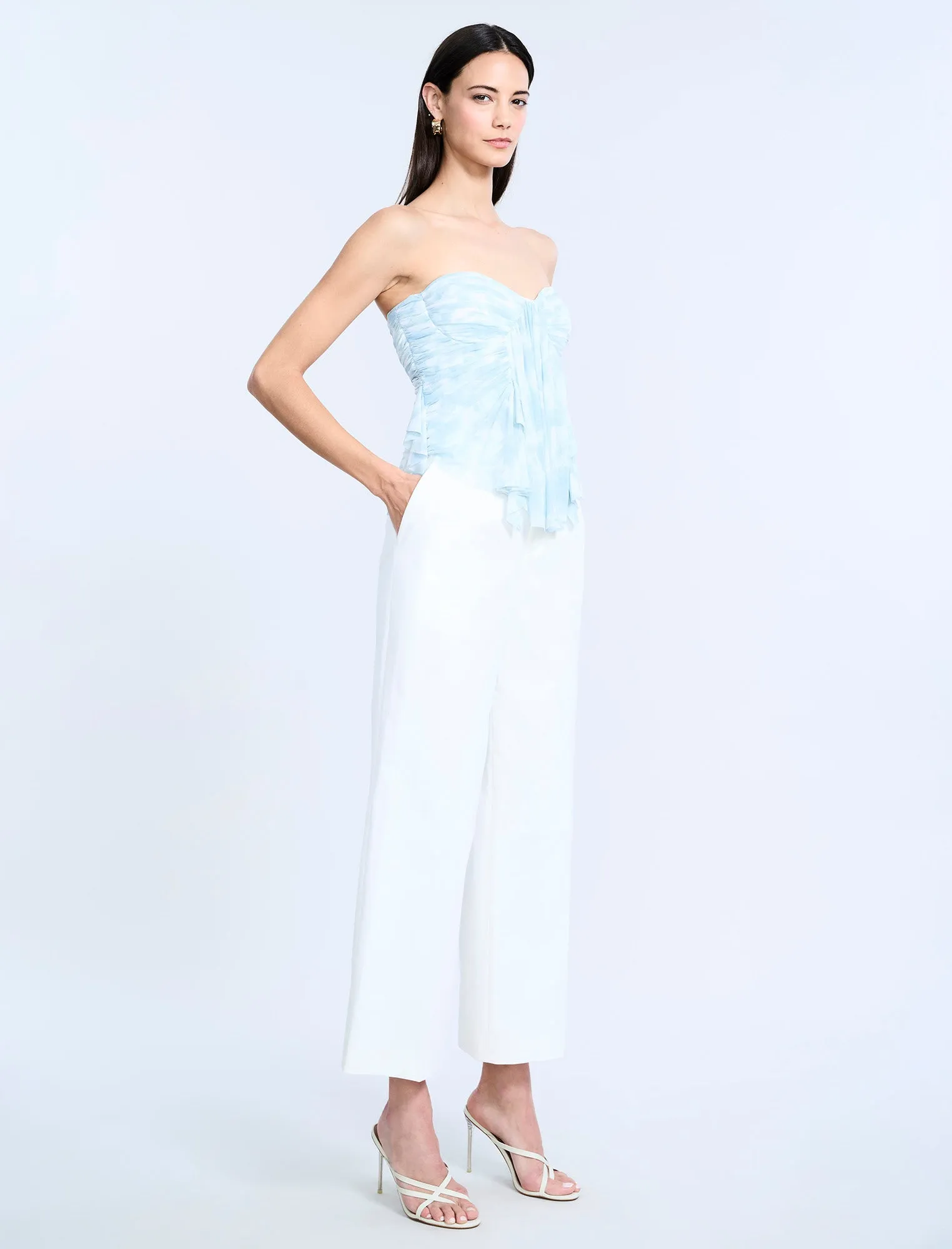 Printed Mesh Corset
