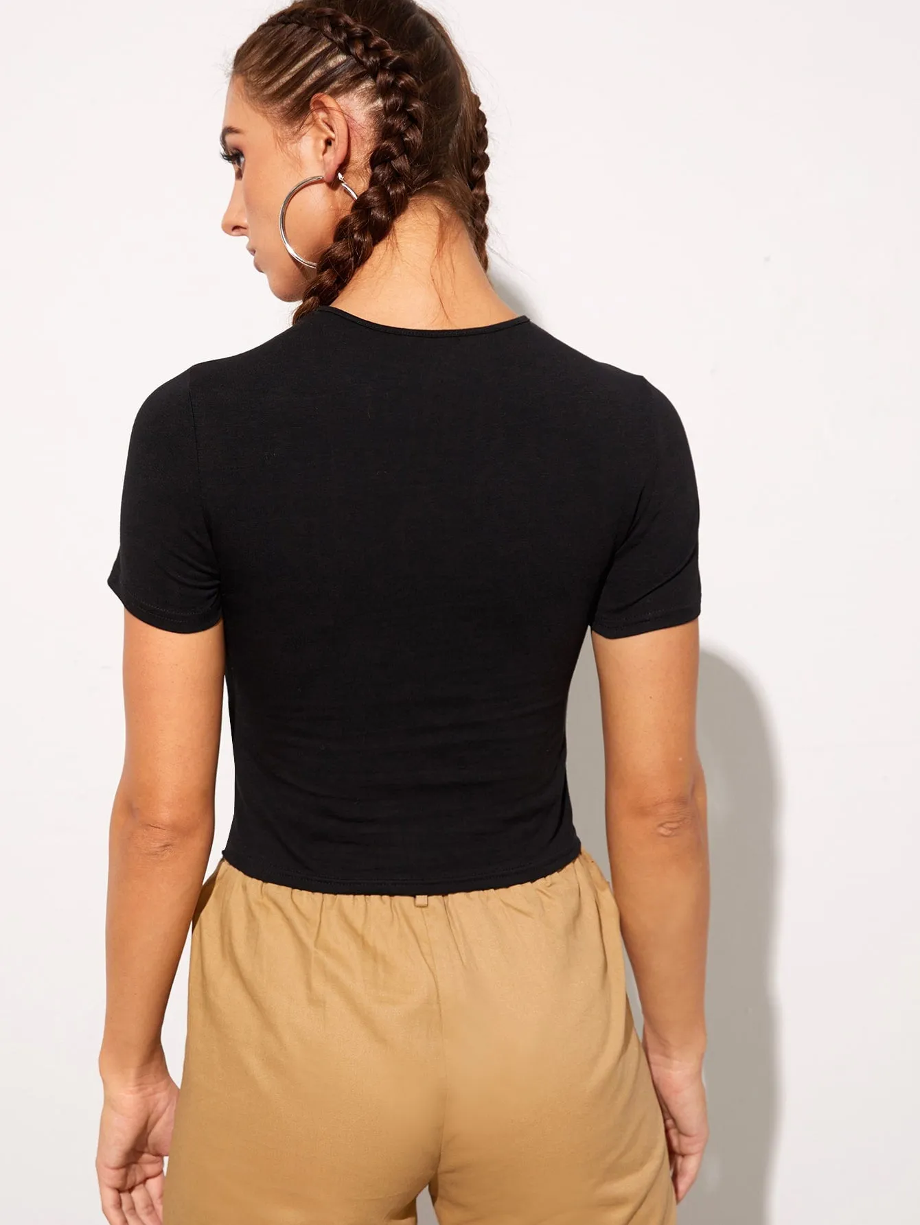 Privé Mesh Insert Crop Top