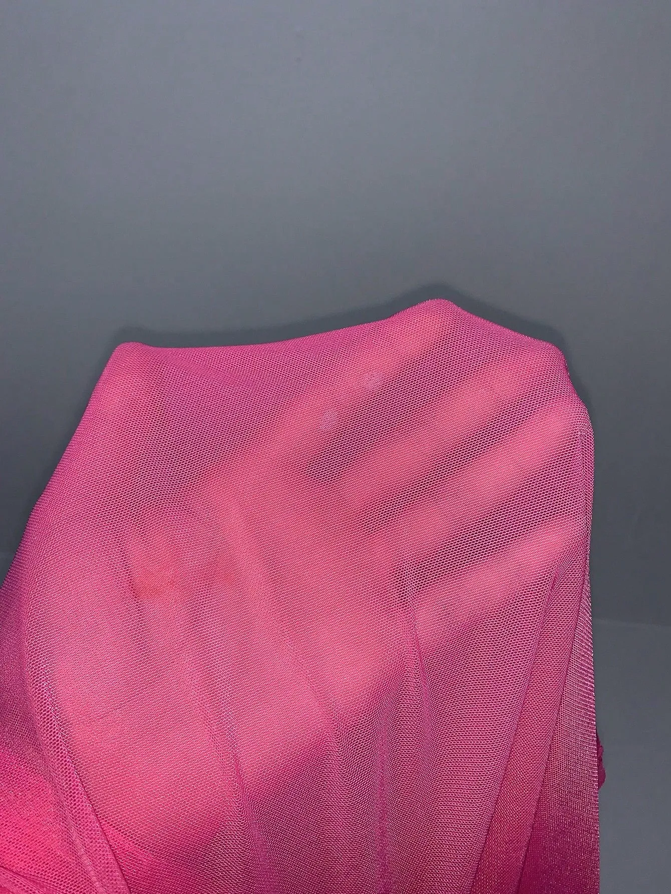 Privé Mock Neck Mesh Top Without Bra