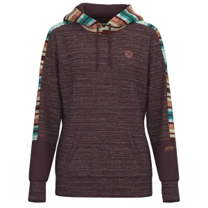 "Canyon" Maroon w/ Serape Pattern Hoody
