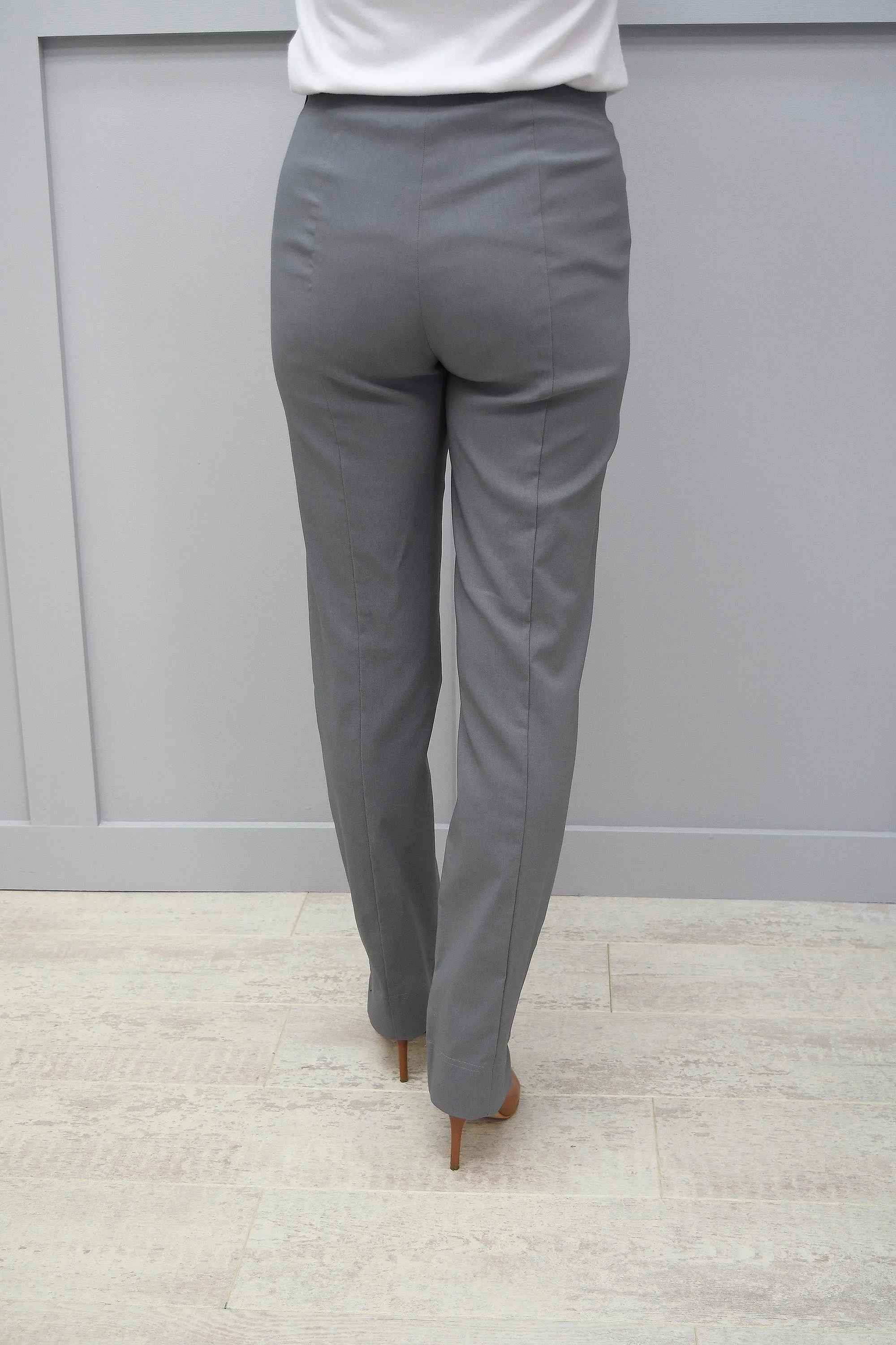 Robell Marie Full Length Trousers Ferguson Grey 96 - 51412 5499 960