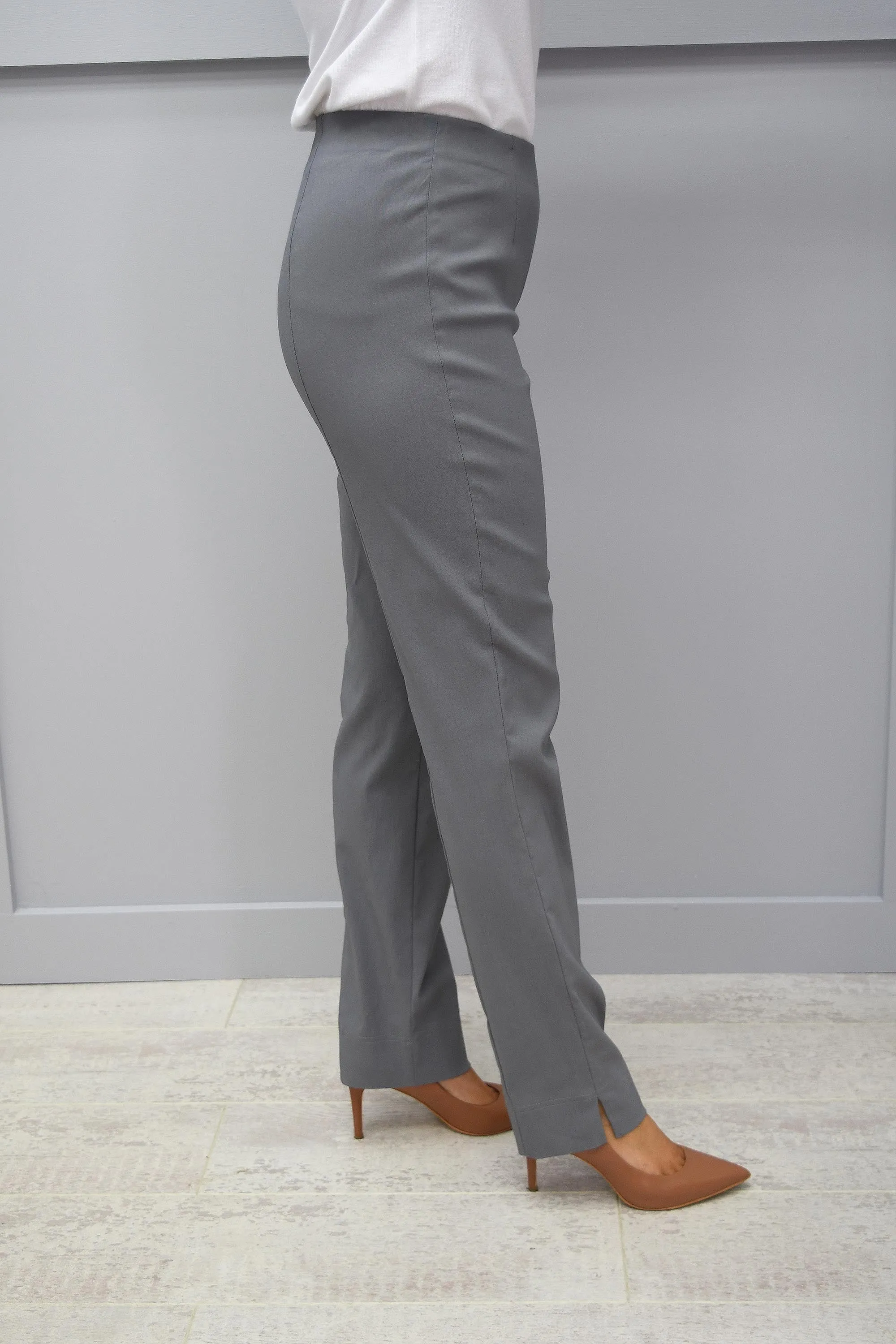 Robell Marie Full Length Trousers Ferguson Grey 96 - 51412 5499 960