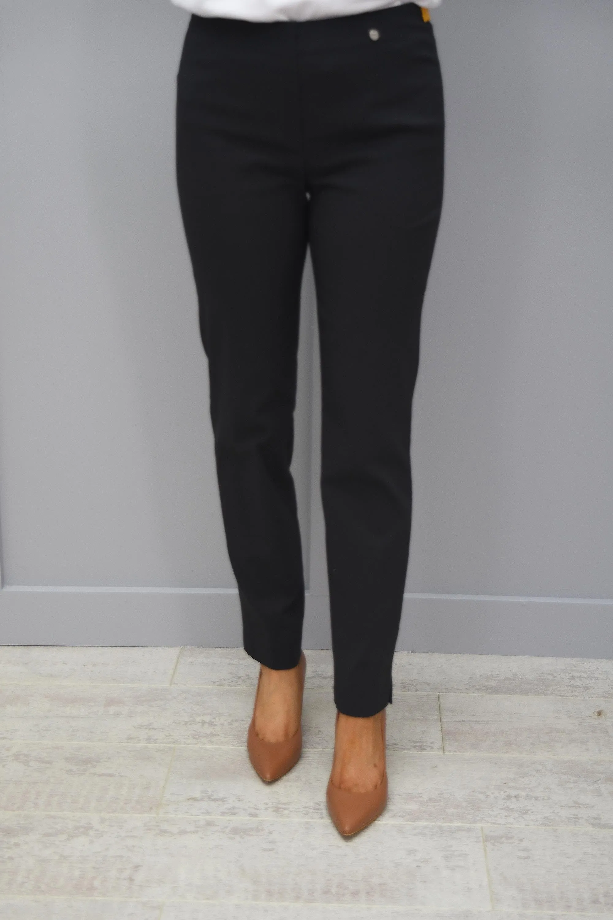 Robell Marie Full Length Trousers Grey 97 - 51412 5499 97