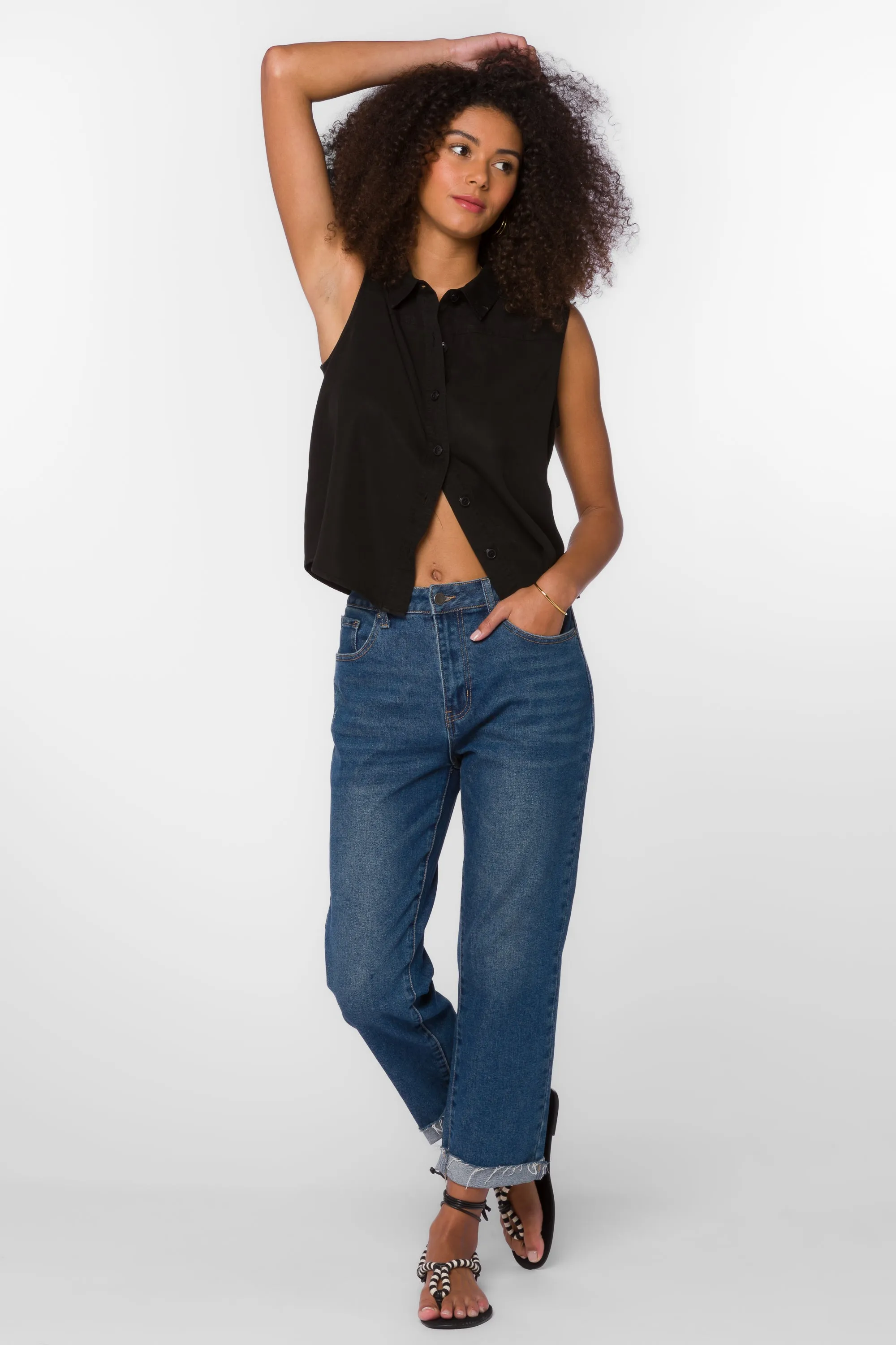 Rosana Black Tencel™ Shirt