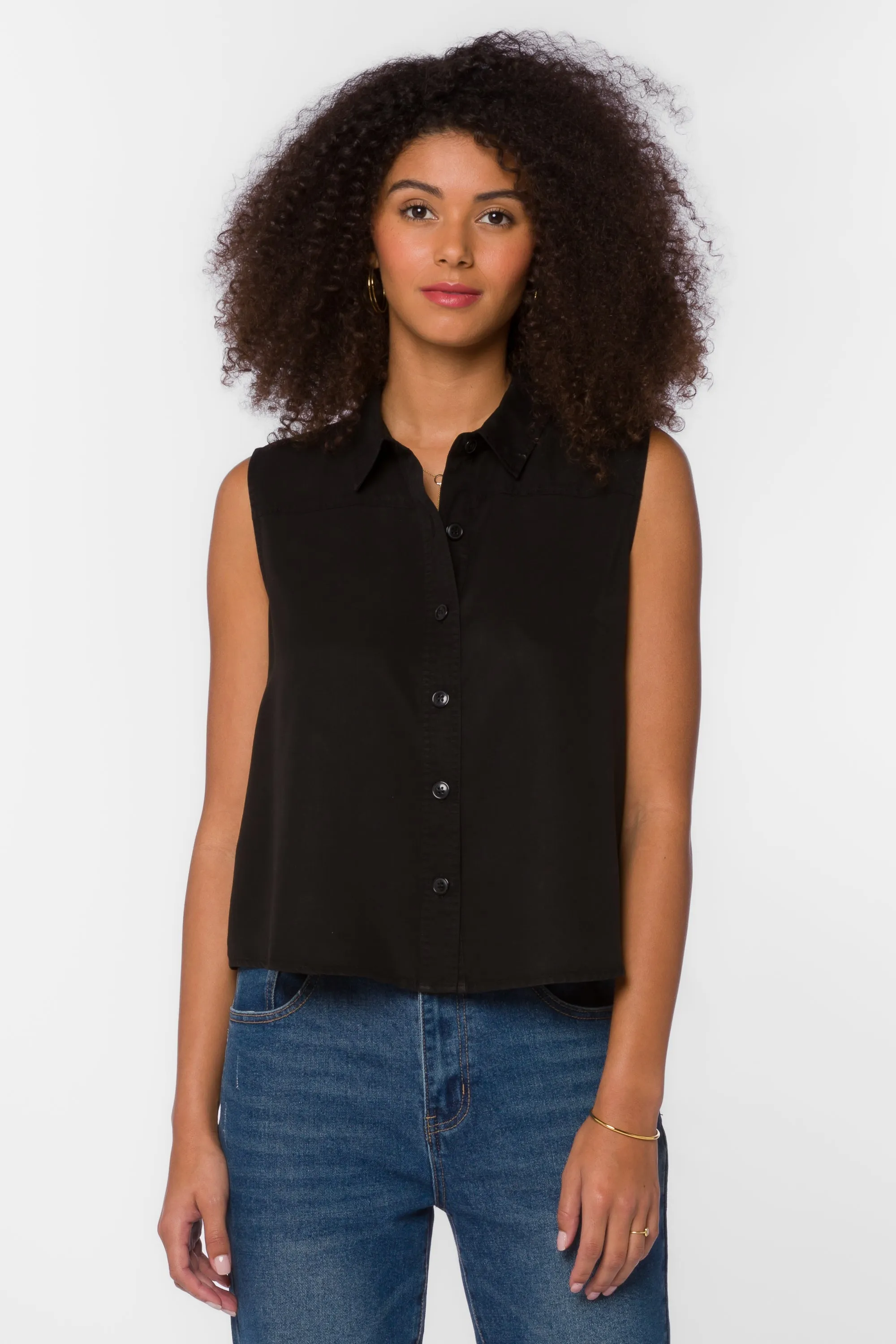Rosana Black Tencel™ Shirt