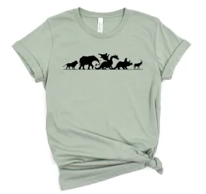 Safari Animals Adult T Shirt - Disney Trip Matching Shirts - Animal Kingdom Graphic Tee