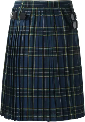 Scottish Tartan Kilt for Men Contrast Color Pocket Pleated Skirt Utility Hybrid Pleated Skirts Irish Kilts for Men