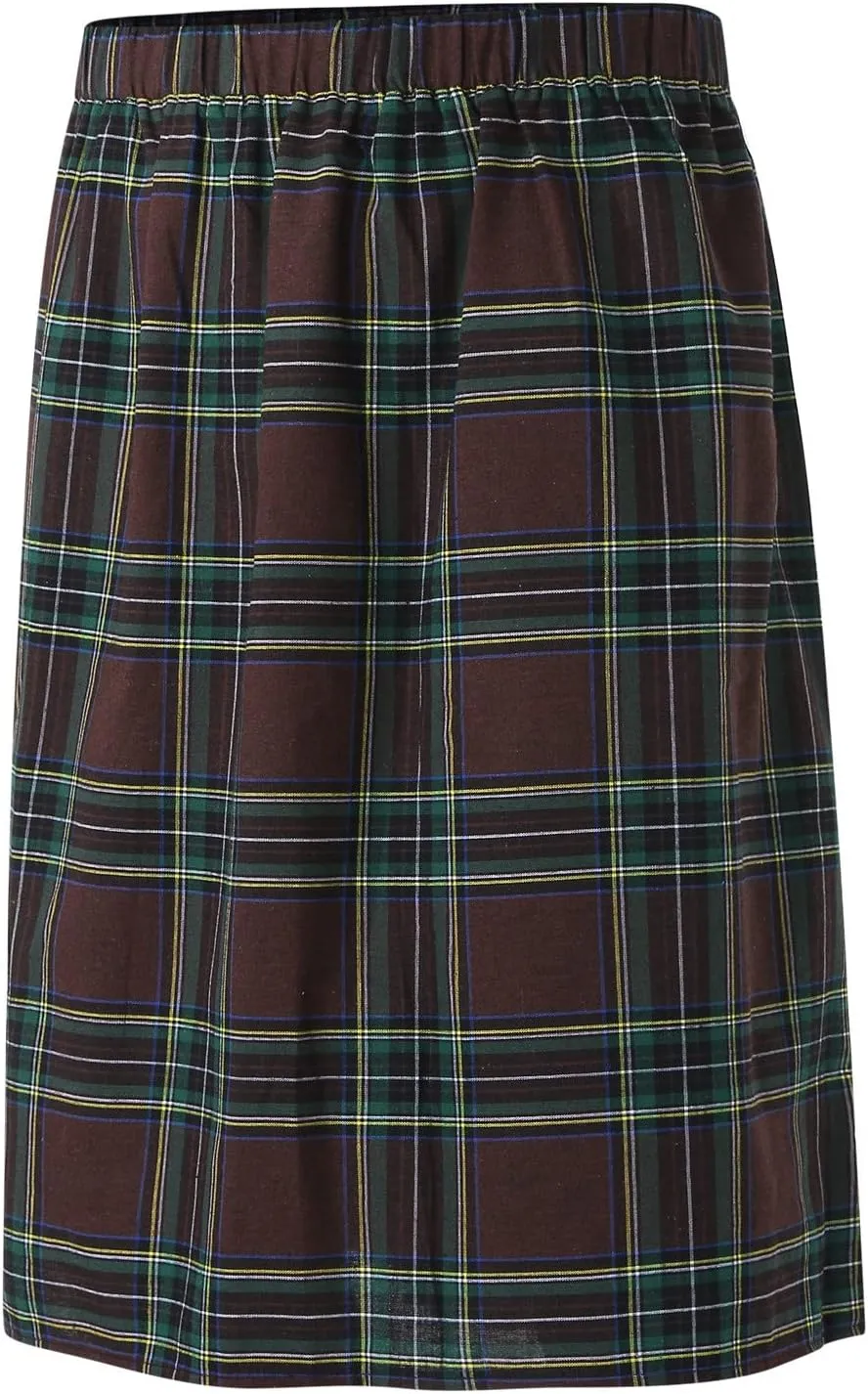 Scottish Tartan Kilt for Men Contrast Color Pocket Pleated Skirt Utility Hybrid Pleated Skirts Irish Kilts for Men