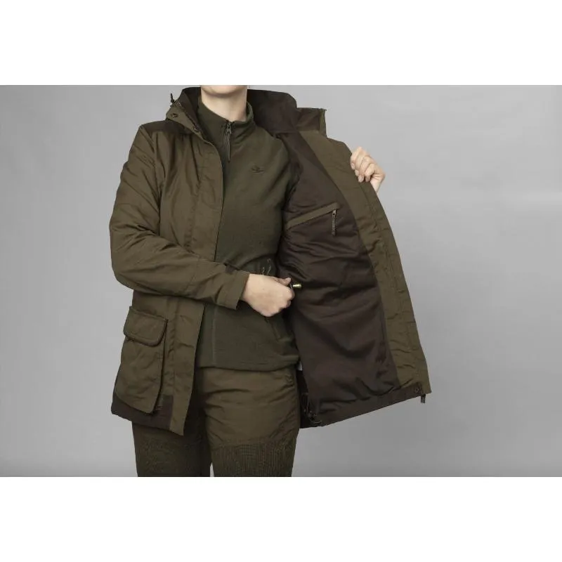 Seeland Key-Point Kora Ladies SEETEX Waterproof Jacket - Pine Green/Grizzly Brown
