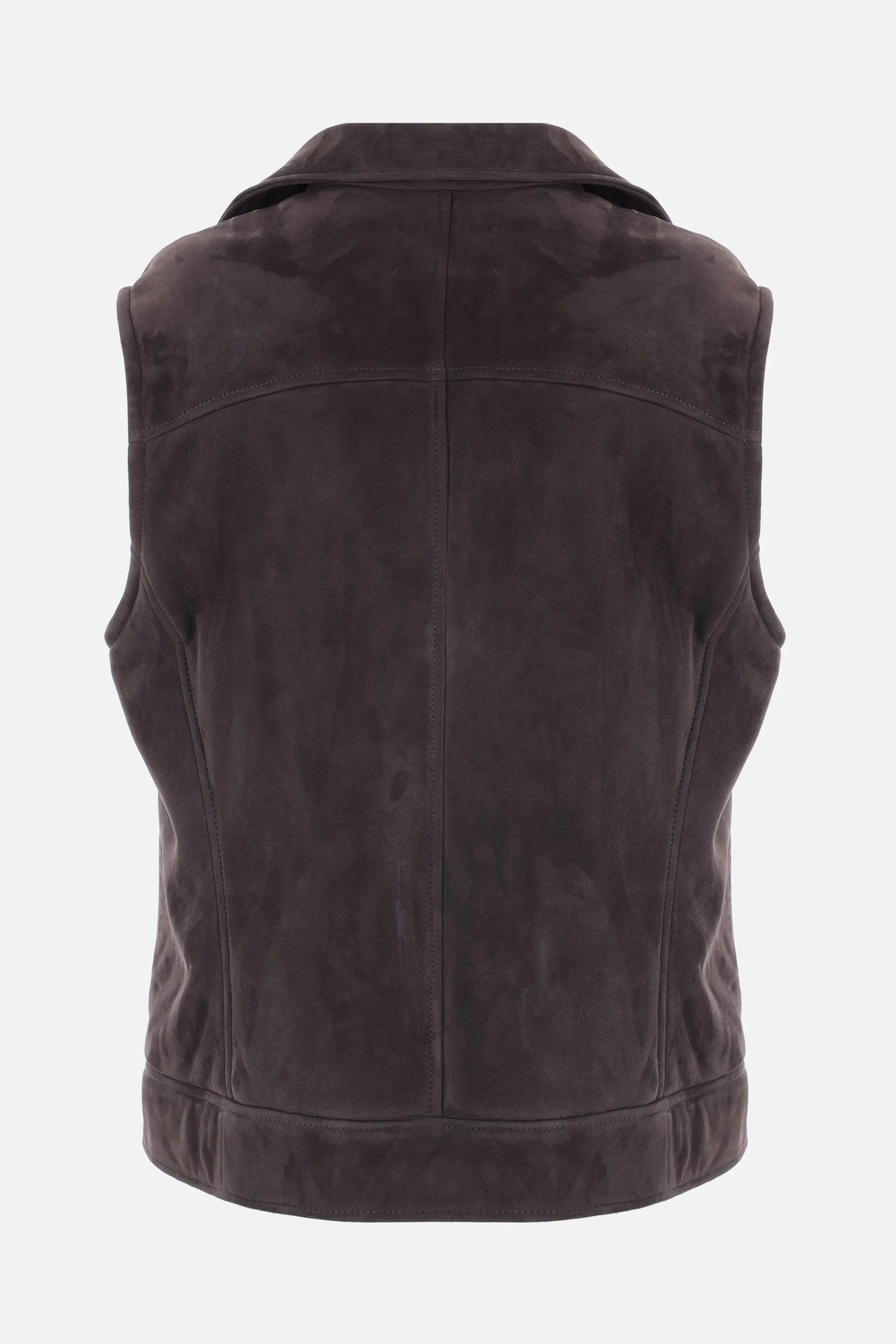 Shearling Biker Moto Vest