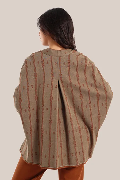 Striped patterned jacquard jacket