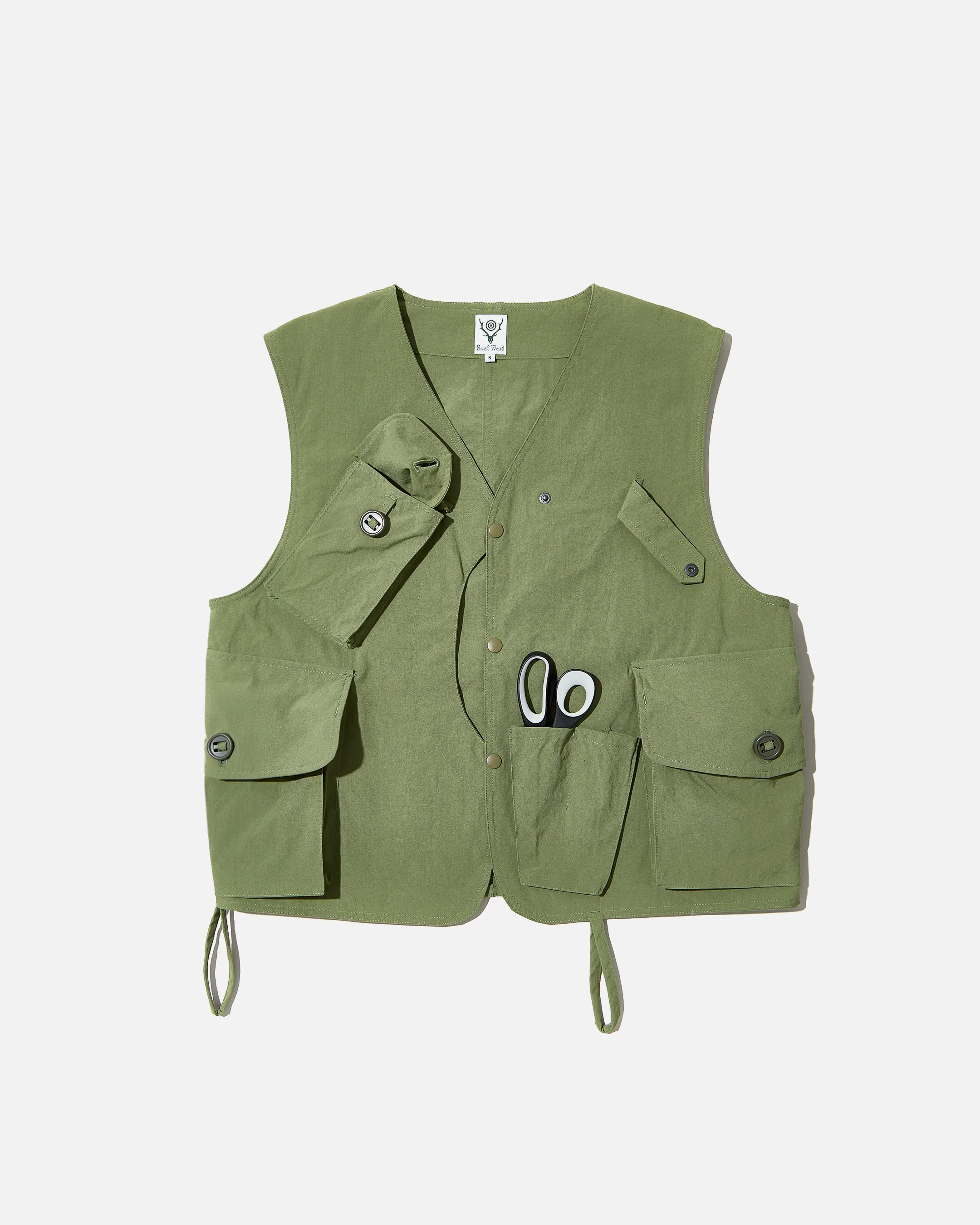 Tenkara Vest Nylon Oxford - Lt. Olive