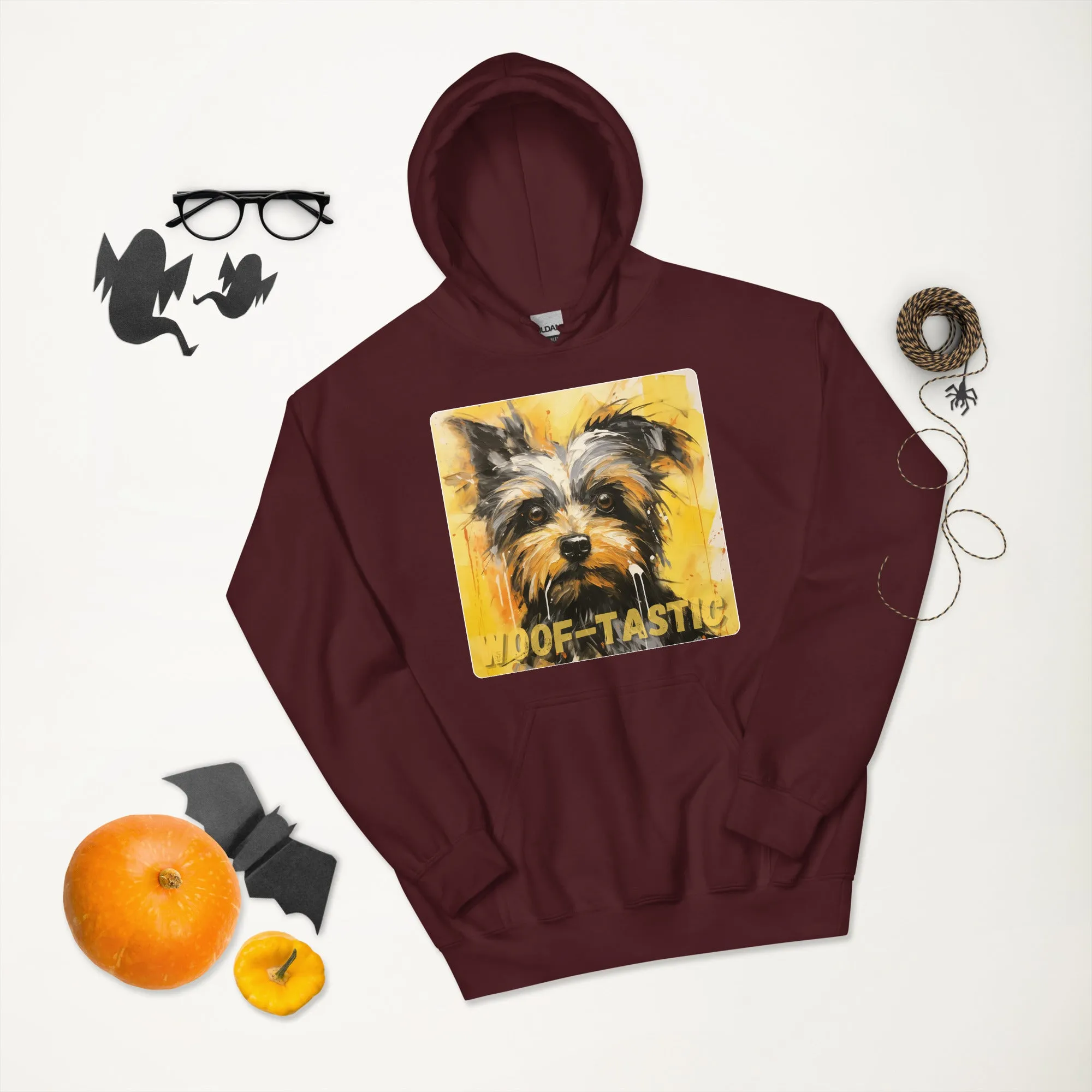 Unisex Hoodie, Woof-tastic Yorkshire Terrier