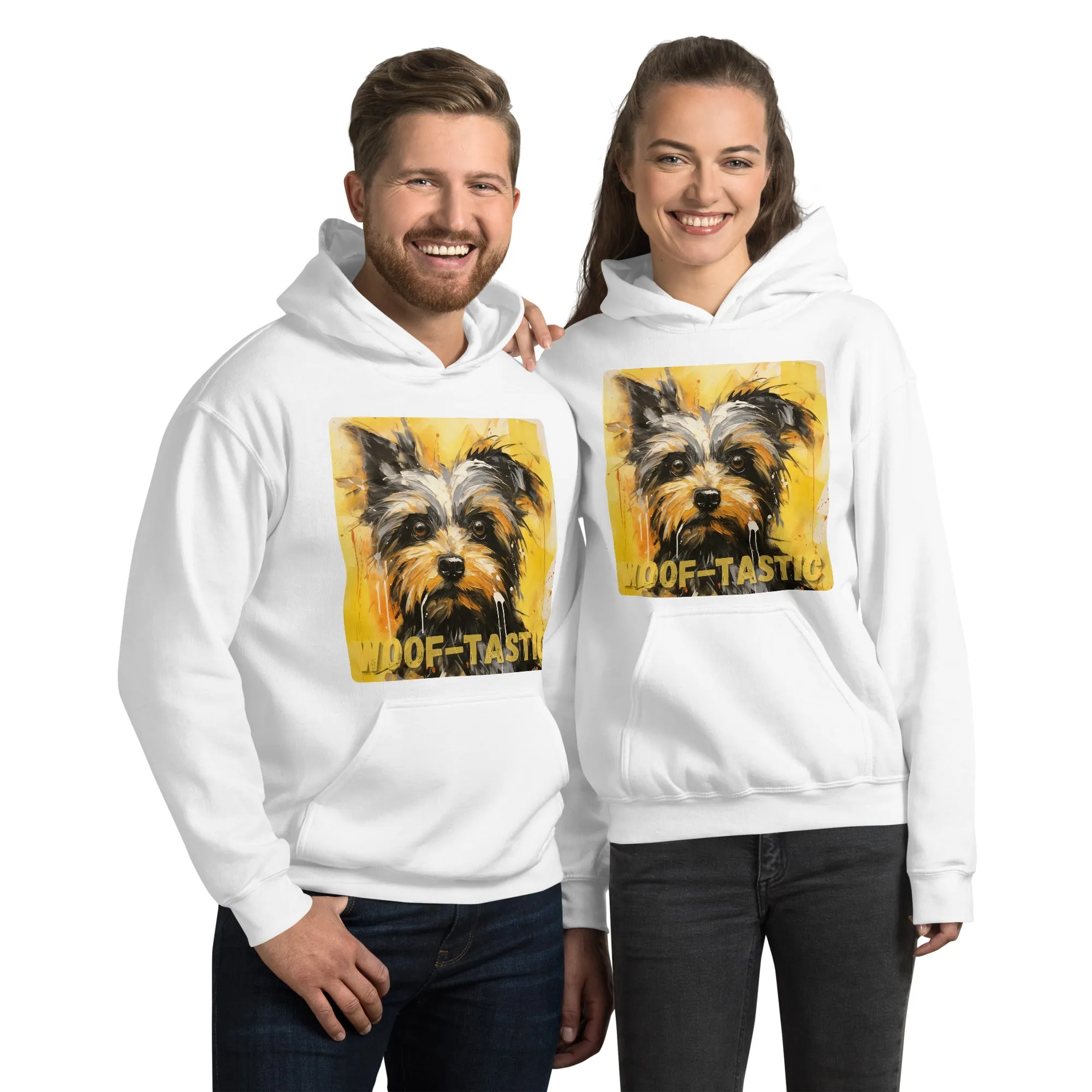 Unisex Hoodie, Woof-tastic Yorkshire Terrier