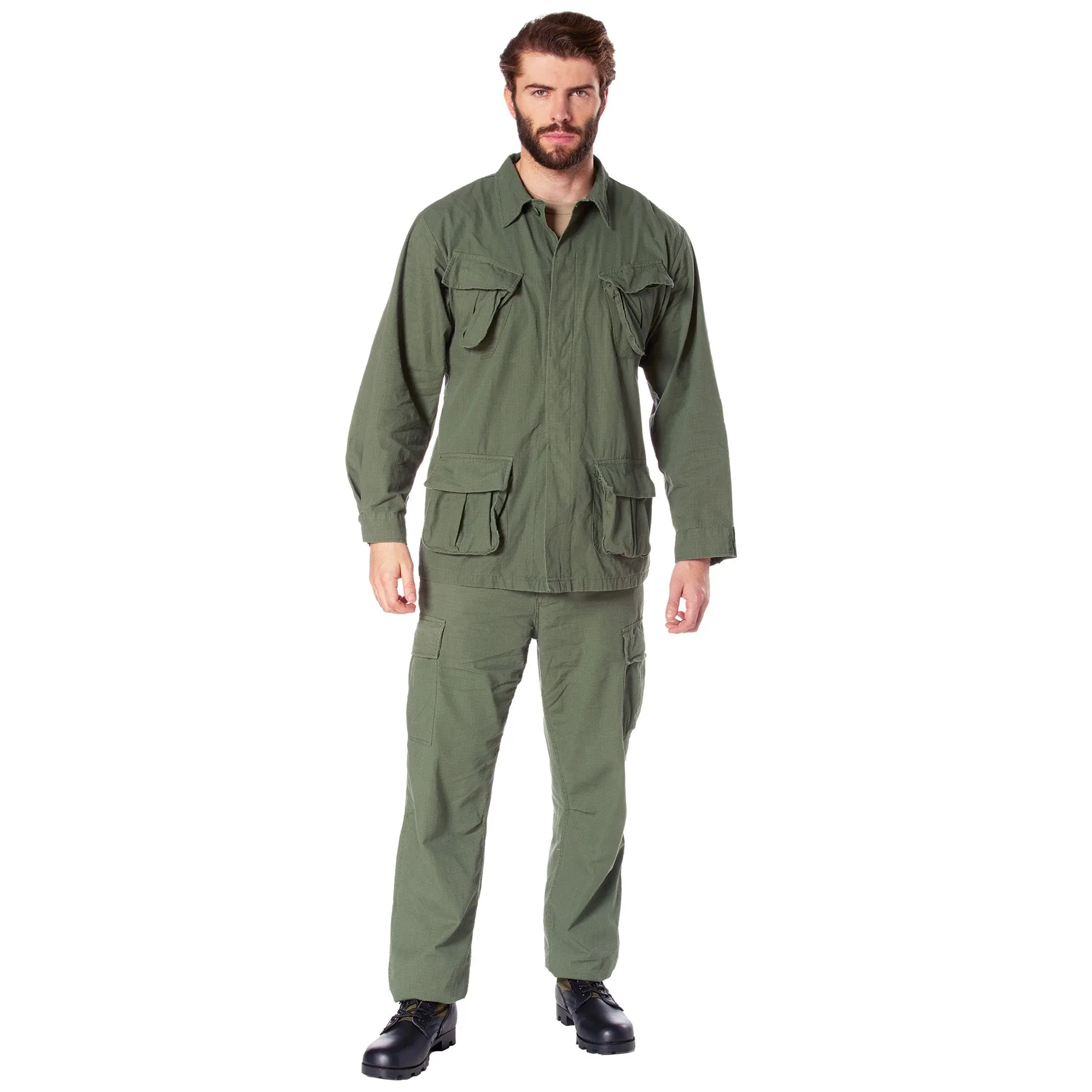 [Vintage Vietnam Era] Rip-Stop Fatigue BDU Shirts