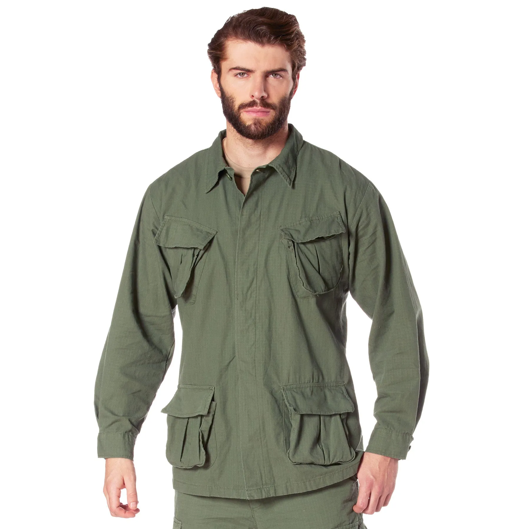 [Vintage Vietnam Era] Rip-Stop Fatigue BDU Shirts