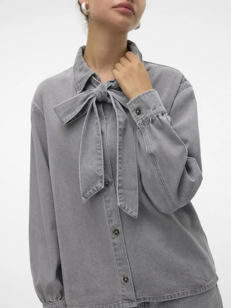 VMPAIGE LS BOW DNM SHIRT GU216
