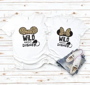 Wild About Disney - Animal Kingdom Minnie and Mickey Shirts - Disney Couples - Matching Shirts - Safari Shirts - Leopard Print