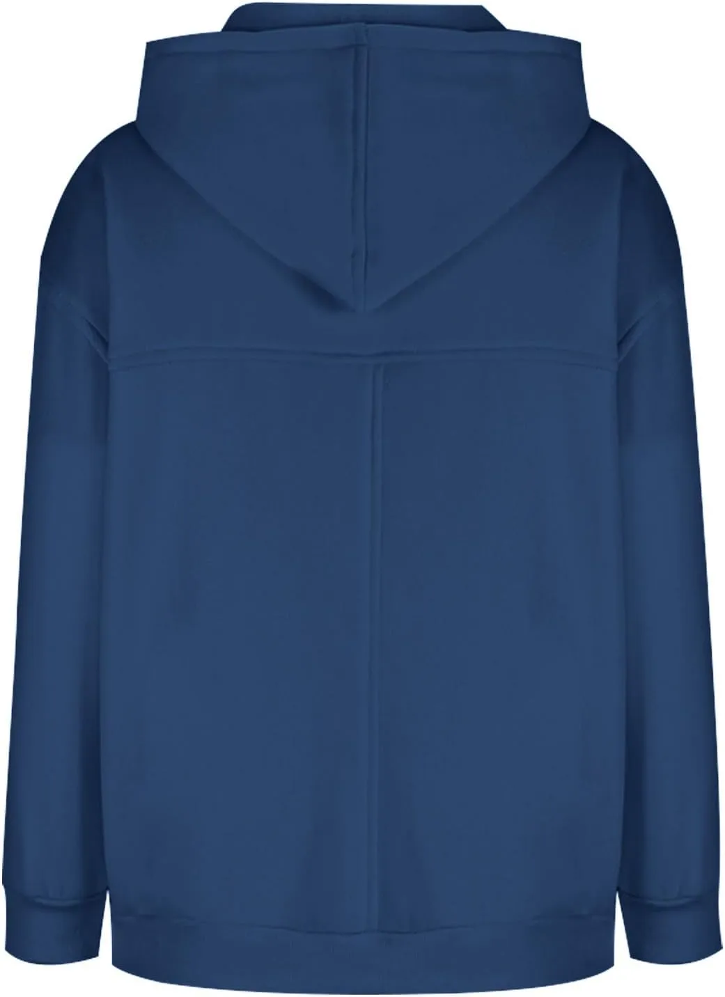 Women's 2024 Casual Hooded Sweatshirts Long Sleeve Solid Oversized Hoodies Loose Cozy Basic Fall Winter Pullover Tops