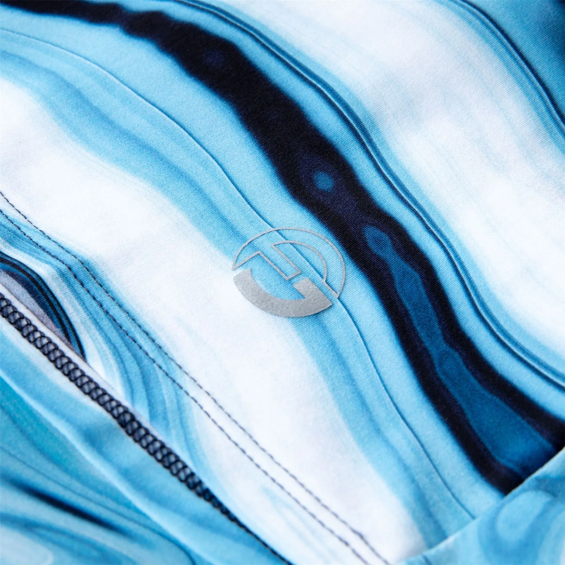 Womens Bonded Skirt Blue Marble - SS23