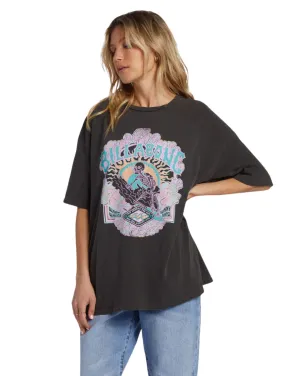 Womens Warm Waves Tee - Off Black