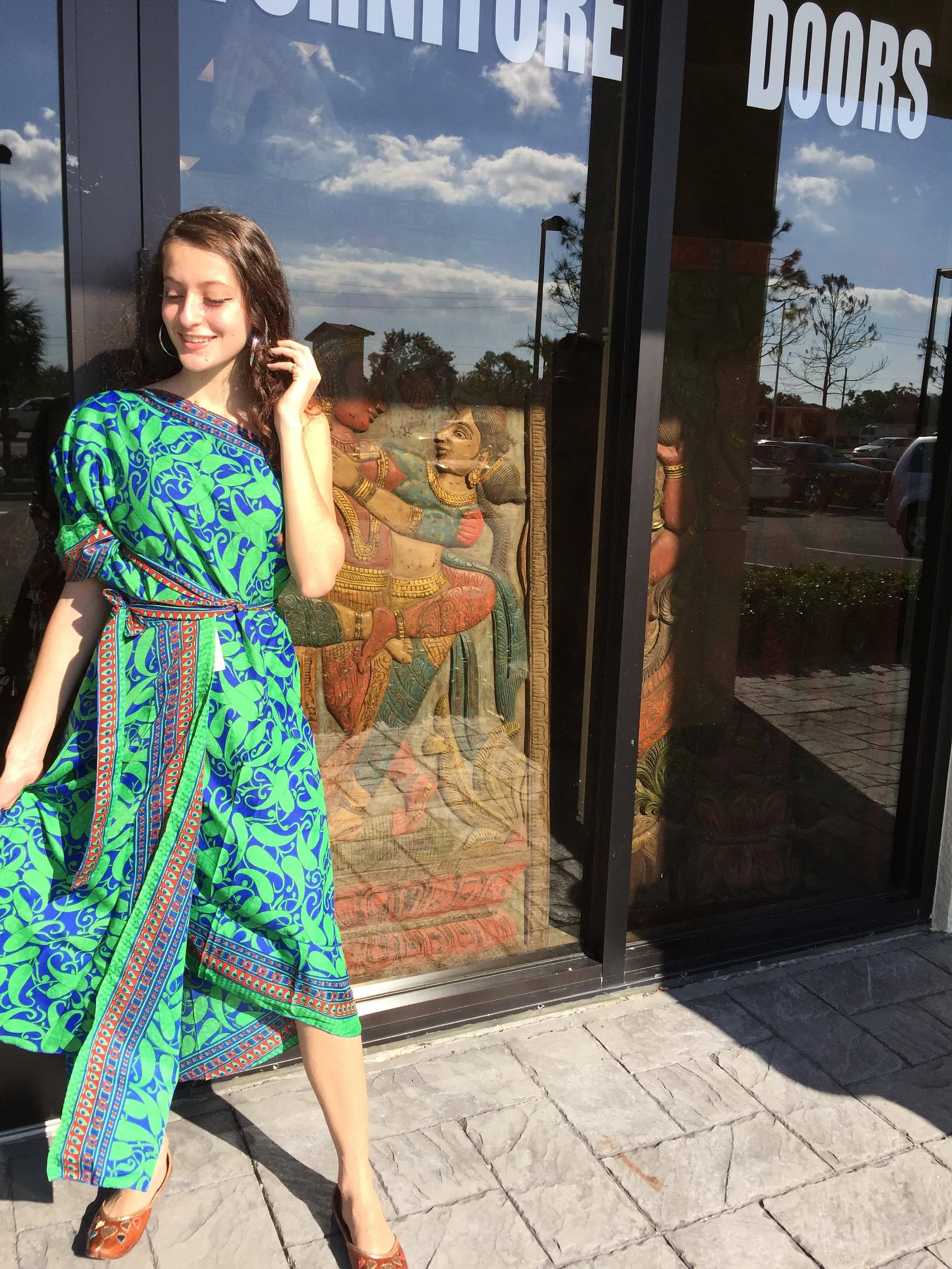 Wrap Skirt, Boho Chic Sari Skirt, Beach Wear Size