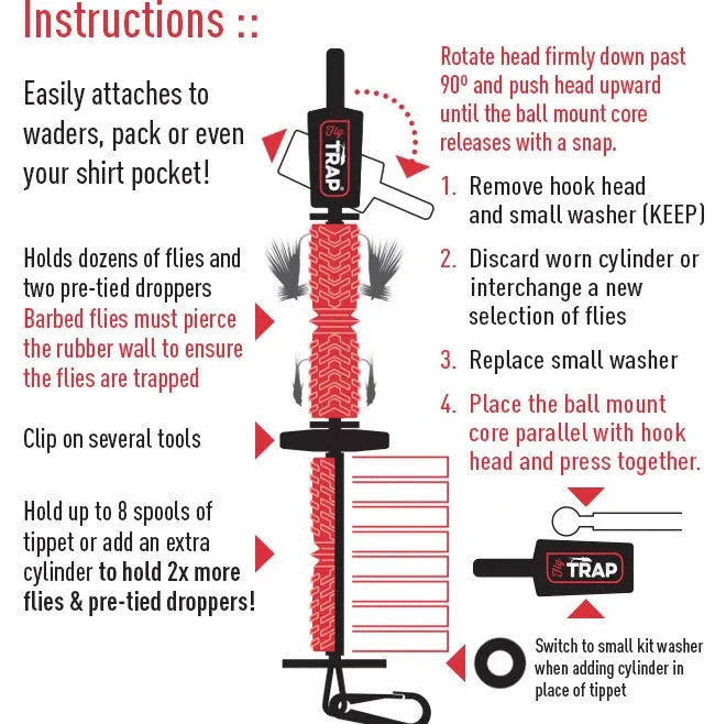 XLT Fly Trap Tippet Holder Pro Series